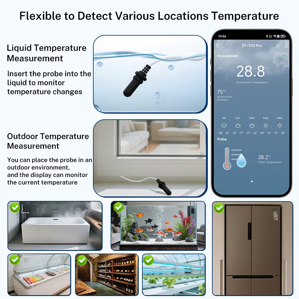 Sensor Suhu Kelembaban Ekstern - Tuya Smart ulasan dan harga