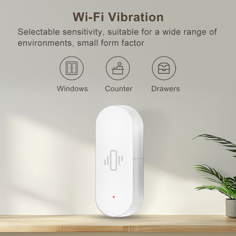 Sensor Getaran WiFi Tuya, Dete - Home Assistant Tuya ulasan dan harga