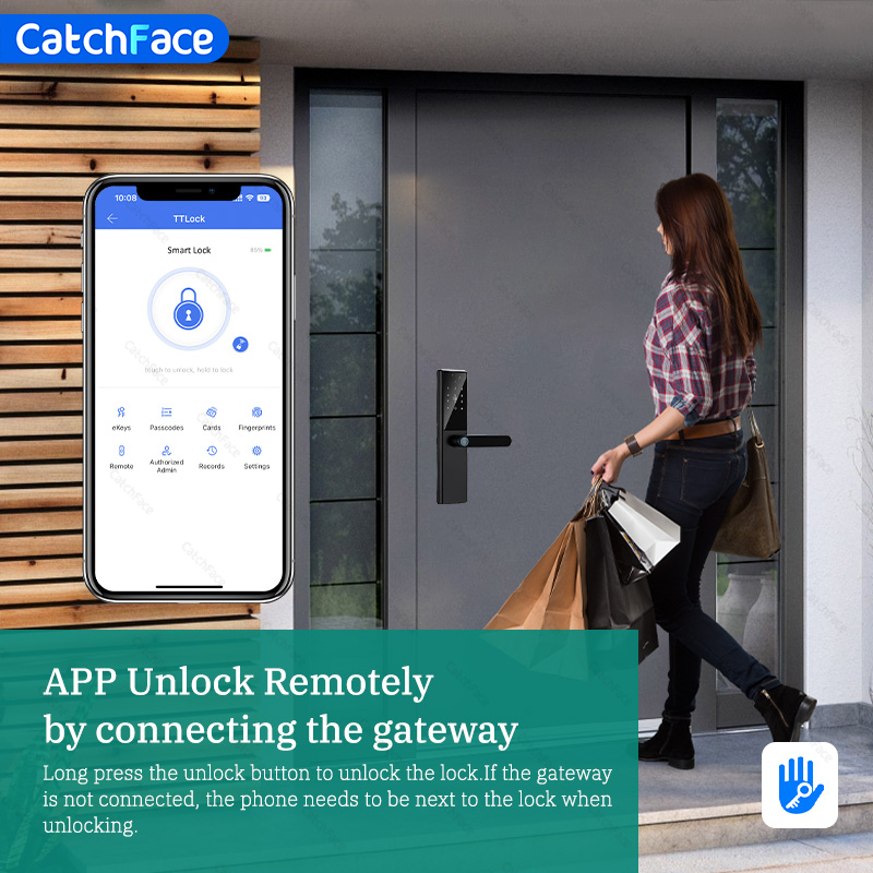Kunci pintu sidik jari Bluetoo - Tasmota ulasan dan harga