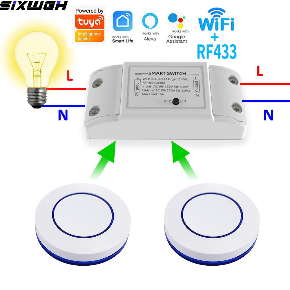 16A WiFi Tuya Smart Switch Sak - Smart Relay Tuya ulasan dan harga
