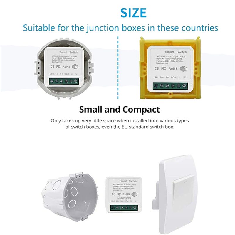 10X Sakelar Relai Wifi Mini Ce - Smart Relay Tuya ulasan dan harga